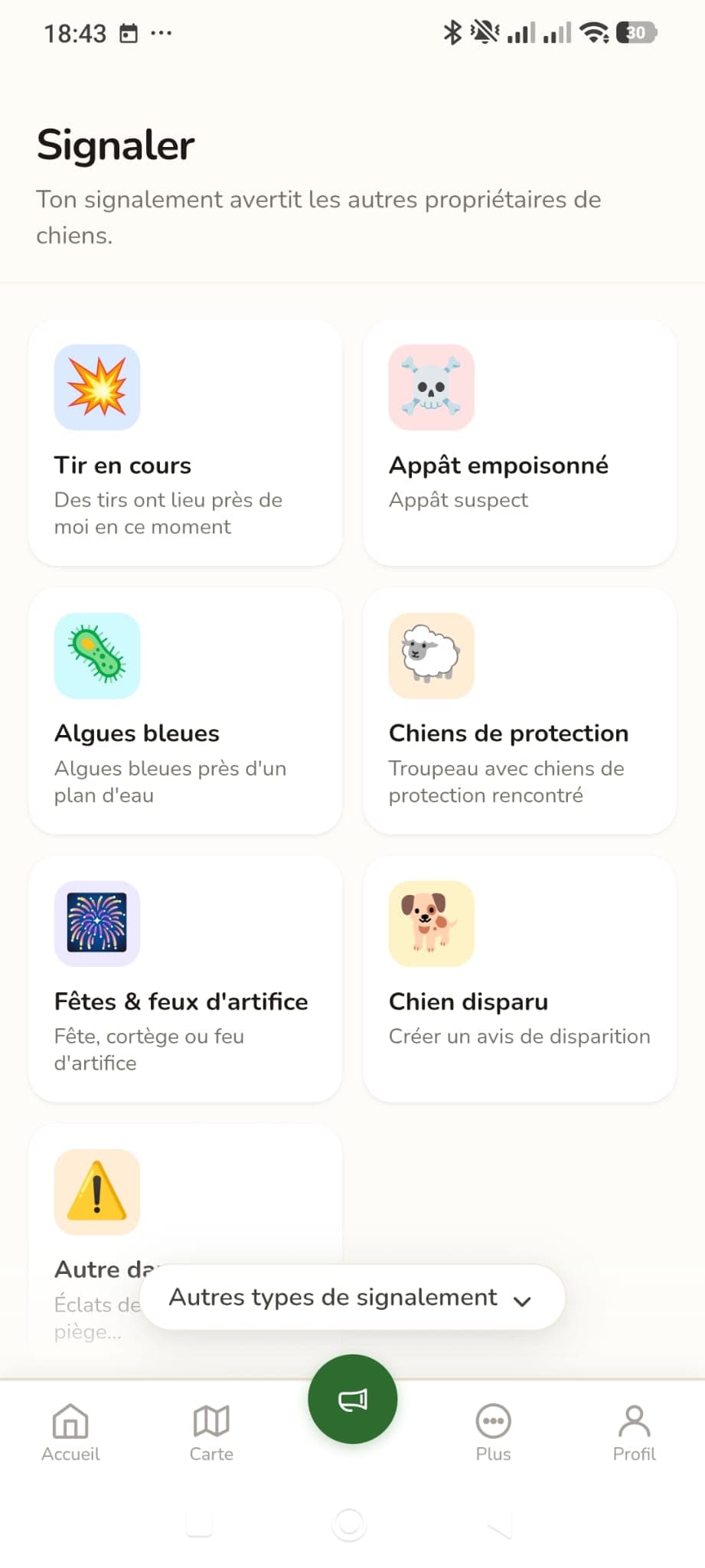 Signaler un danger : appât empoisonné, algues bleues, feu d'artifice et plus