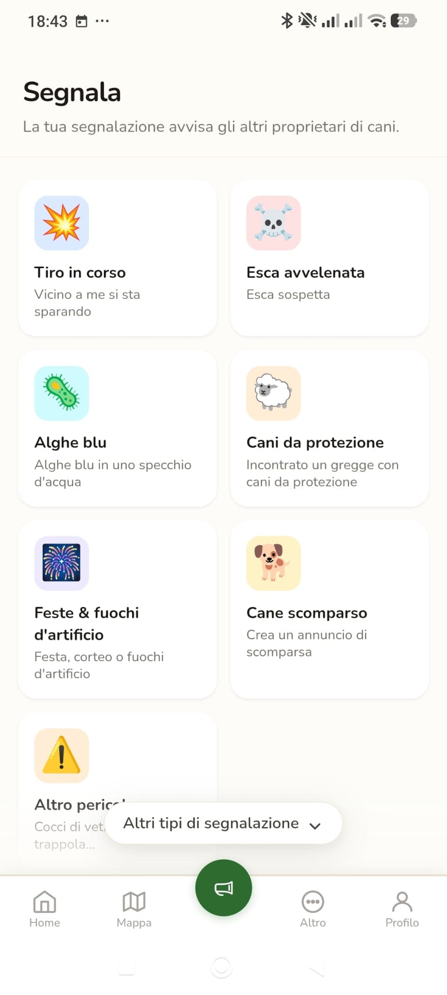 Segnalare un pericolo: esca avvelenata, alghe blu, fuochi d'artificio e altro